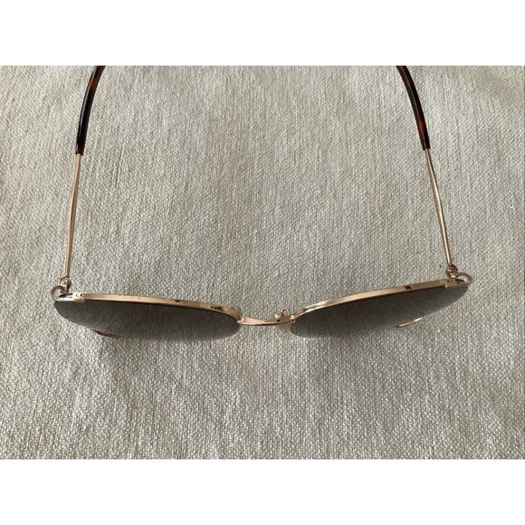 Jimmy Choo Womens Sunglasses Big Gold Rim Rhinestone On Arm W/case Gradient Lens - Picture 11 of 16